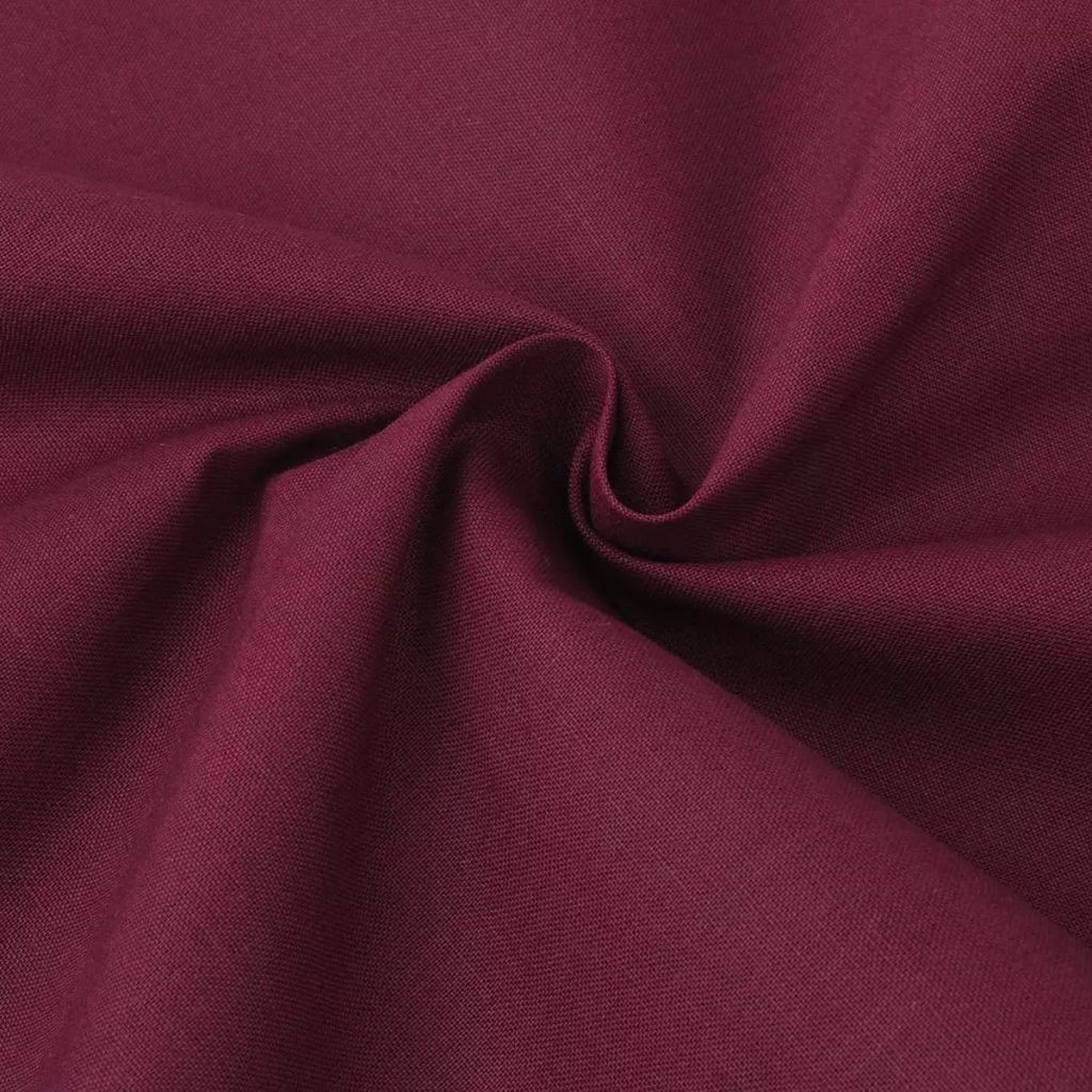 Duvet Cover Set Cotton Burgundy 135x200/60x70 cm